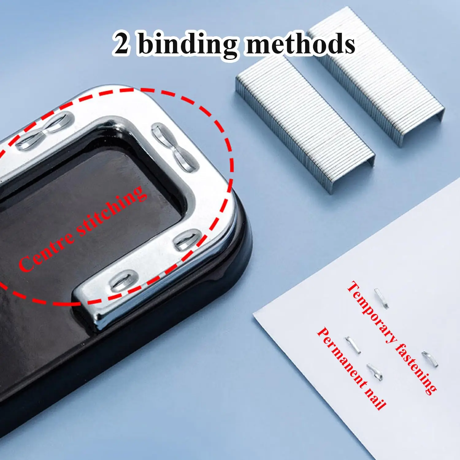 M&G Desktop Stapler 25 Sheet Capacity 360 Rotation Design Two Binding Modes
