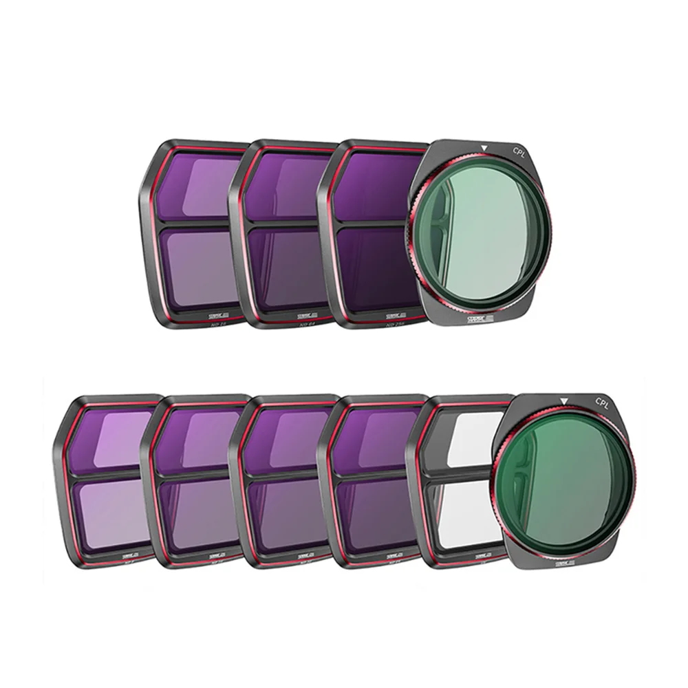 ND8/16/32/64/256 UV CPL Air 3S Camera Lens Filter Kit For DJI Air 3S Night Drone Accessories Set Dustproof Protect Quick Release 6