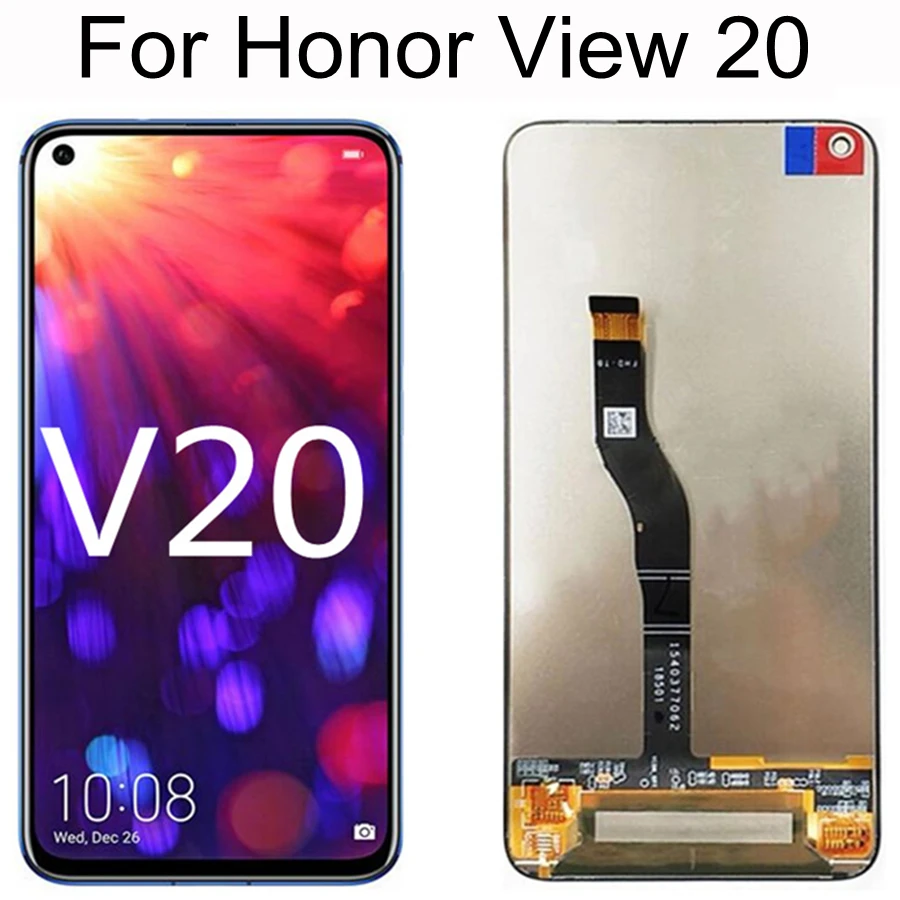 

ЖК-дисплей 6,4 дюйма для Huawei Honor View 20 с сенсорным экраном и дигитайзером в сборе, запасные части для Honor V20 LCD