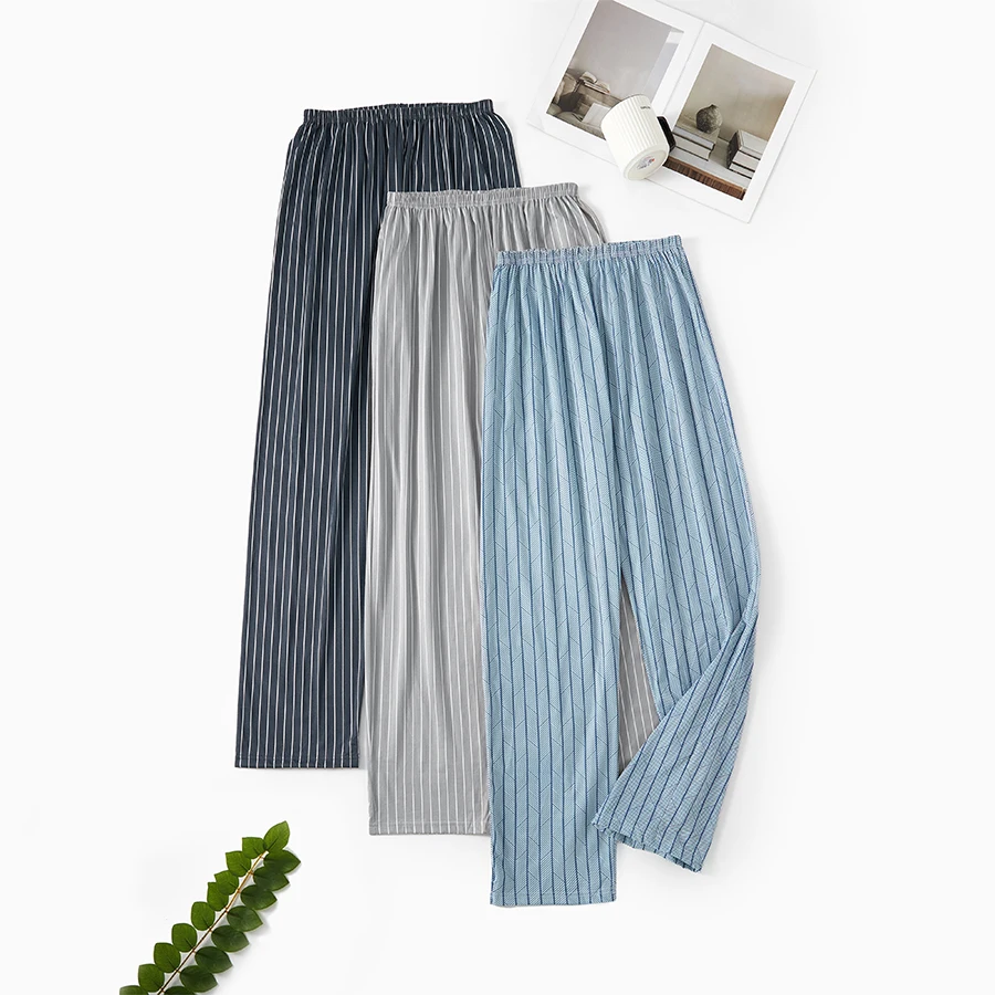 Men's Plus-Size Pajamas, Casual Loungewear Pants, Stylish and Good-Looking, Long-Sleeved Home Wear Set for Spring and Autumn 10 Sff7083b199d4417bb4faa1cf24e92a48g