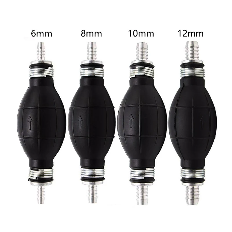 Fuel Pump Fuel Transfer Pump Oil Pump Oil Extractor Pump Liquid Transfer Pump Pumping Pump Self Priming Pump Head Hand Fuel Pump Line Rubber Aluminum Hand Primer Bulb For Car Boat Marine Outboard 6mm/8mm/10mm/12mm