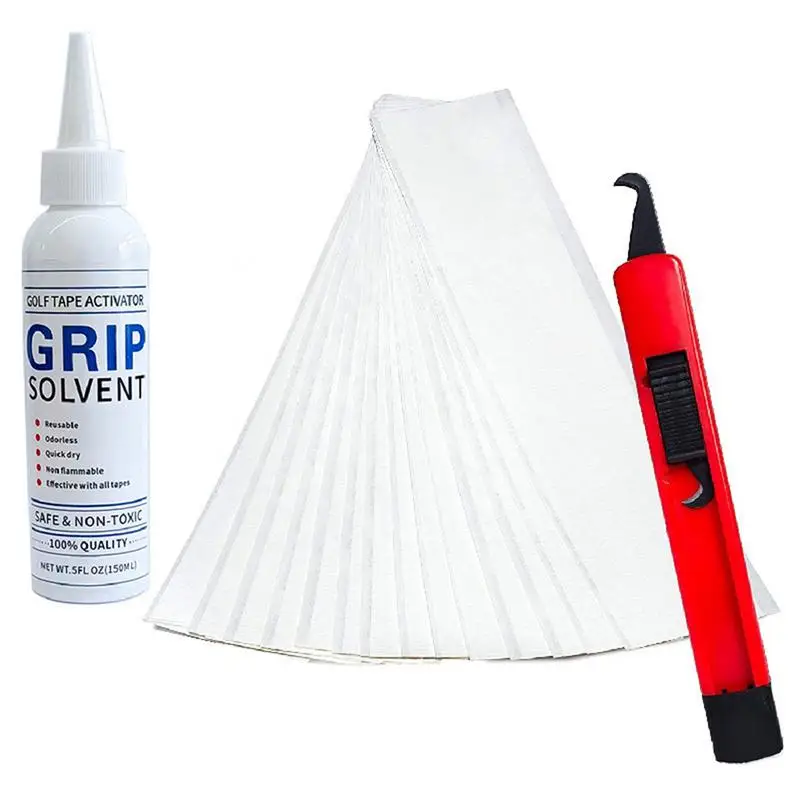 

Golf Grip Kit For Regripping Golf Clubs Golf Grip Replacement Kit Grip Solvent Golf Grip Tape Strips Golf Club Grip Repair Kits
