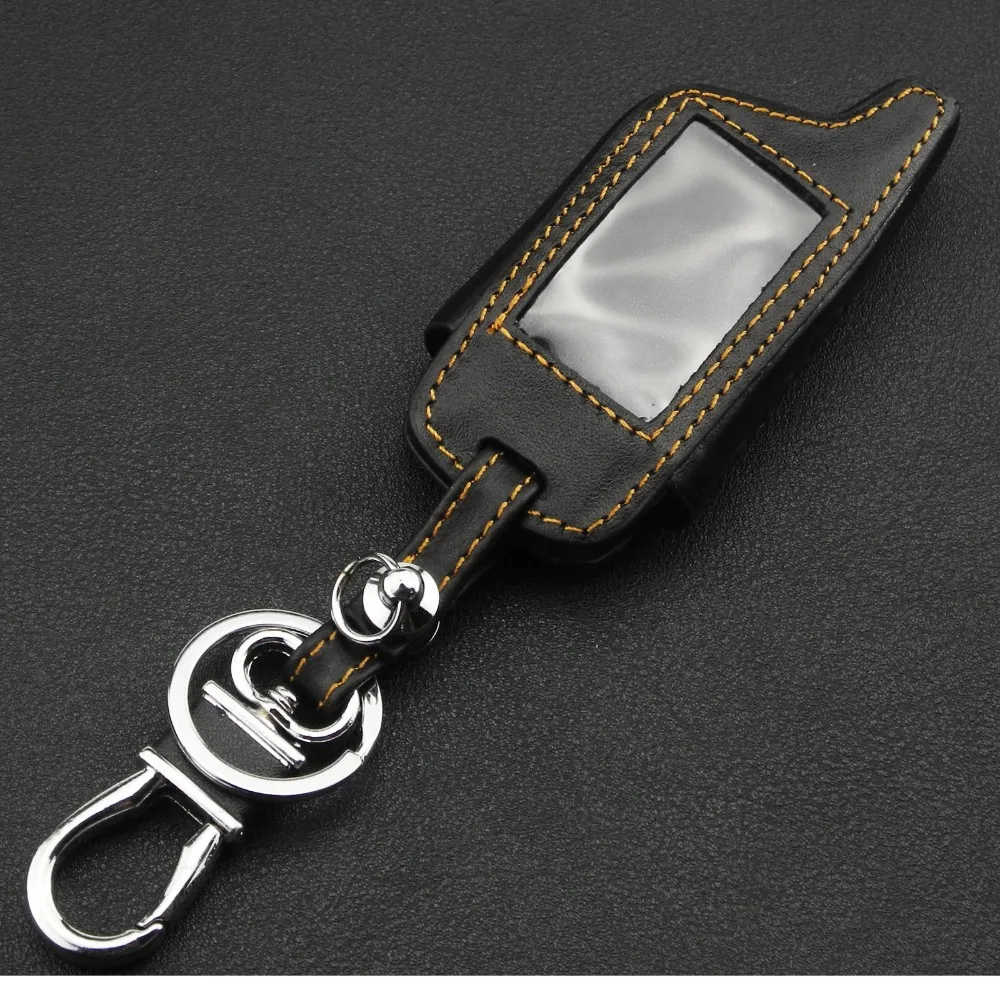 Key Case Leather For Starline B9/B91/B6/B61/A91/A61/V7 C9 KGB FX-5 Jaguar ez-one LCD Way Car Remote 2 Way Alarm key case cover,key case,remote control case cover