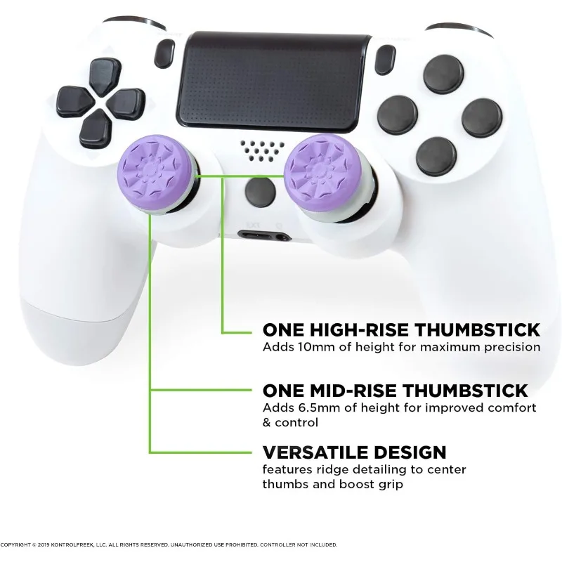 Thumbsticks Grip Game Controller Freek Rubber Silicone Grip Cover 2 Sets for PS5 Dualsenese PS4 Controller