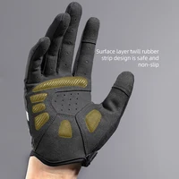 ROCKBROS Cycling Gloves Spring Autumn Summer Full Finger Bike Gloves Reflective Breathable Sports MTB  Road Bicycle Gloves 2