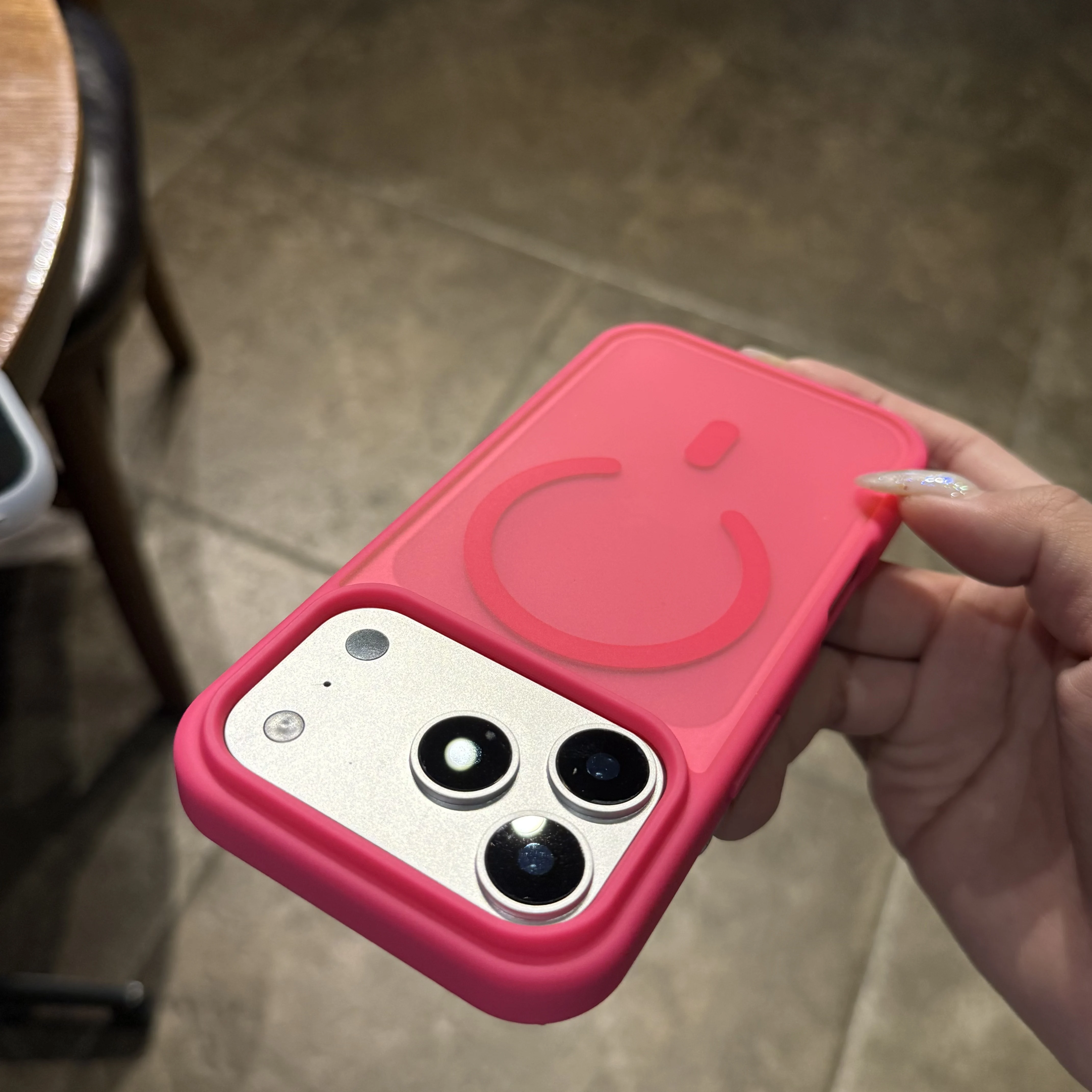 Translucent Matte MagSafe Case with Magnetic Wireless Charging and Shockproof Protection