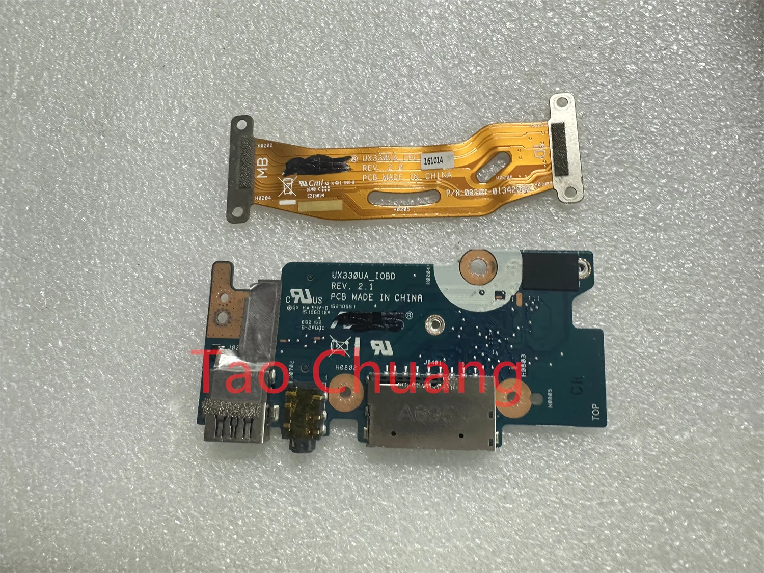 Cabo de Placa de Leitor de Áudio Usb para Asus Ux330 U3000u U3000ua Ux330u Ux330ua Ux330ua 0820101342000