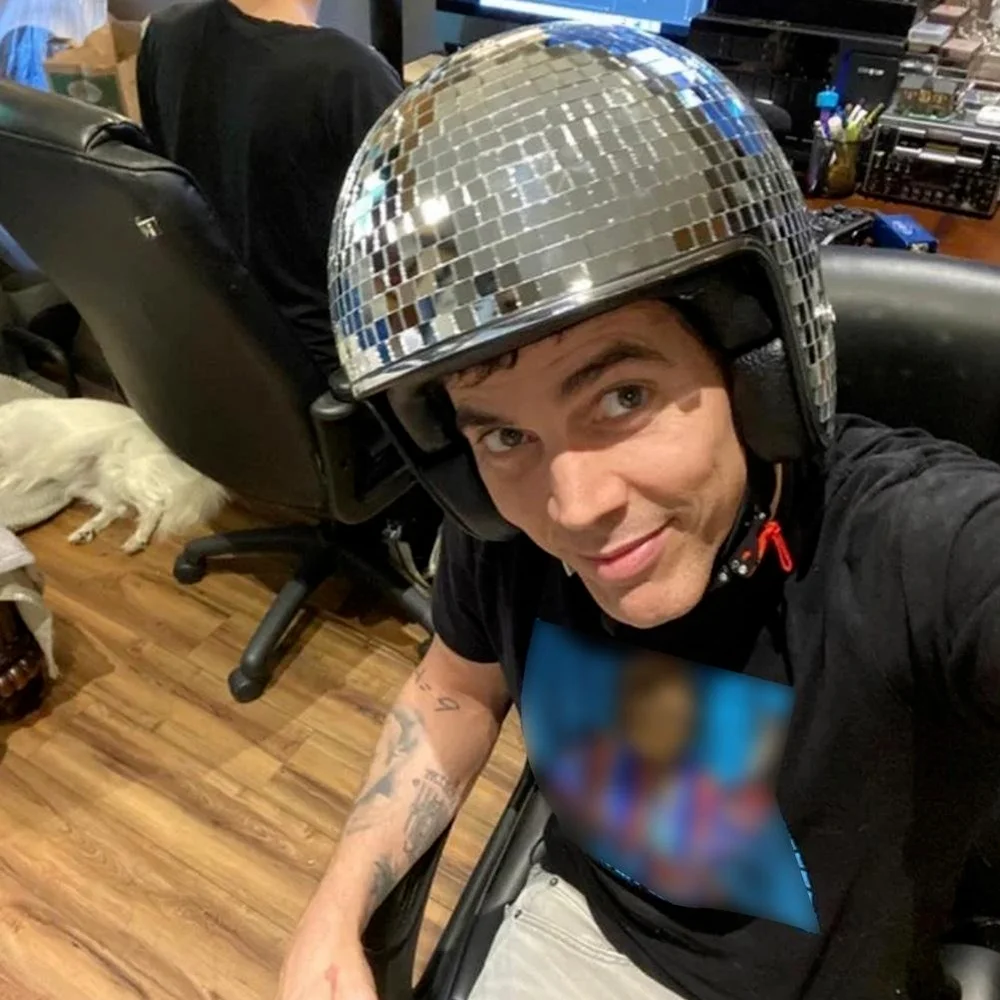 Casque de moto Disco Ball, masque argenté, Cool, sûr, avec ombrage miroir,  équipement de moto pour DJ Club scène Bar - AliExpress