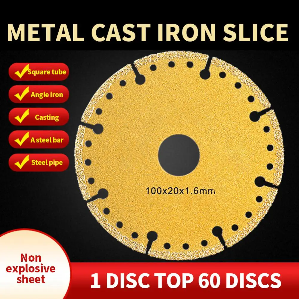 100mm Ultra thin Round Saw Blade Diamond Saw Blade Metal Iron Alloy Cutting Iron Abrasive Wheel