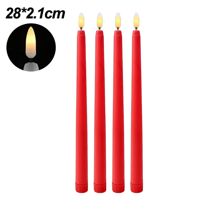 6 Candele Coniche Nere Senza Fiamma Tremolanti Con Timer Remoto A 10 Tasti Portacandele A Led A Batteria Con Finestra~p151375492 - Foto 8