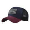 New Fashion USA Flag Mesh Baseball Cap Male Female Breathable Snapback Hats British Style Outdoor Sport Caps Unisex Trucker Hat 1