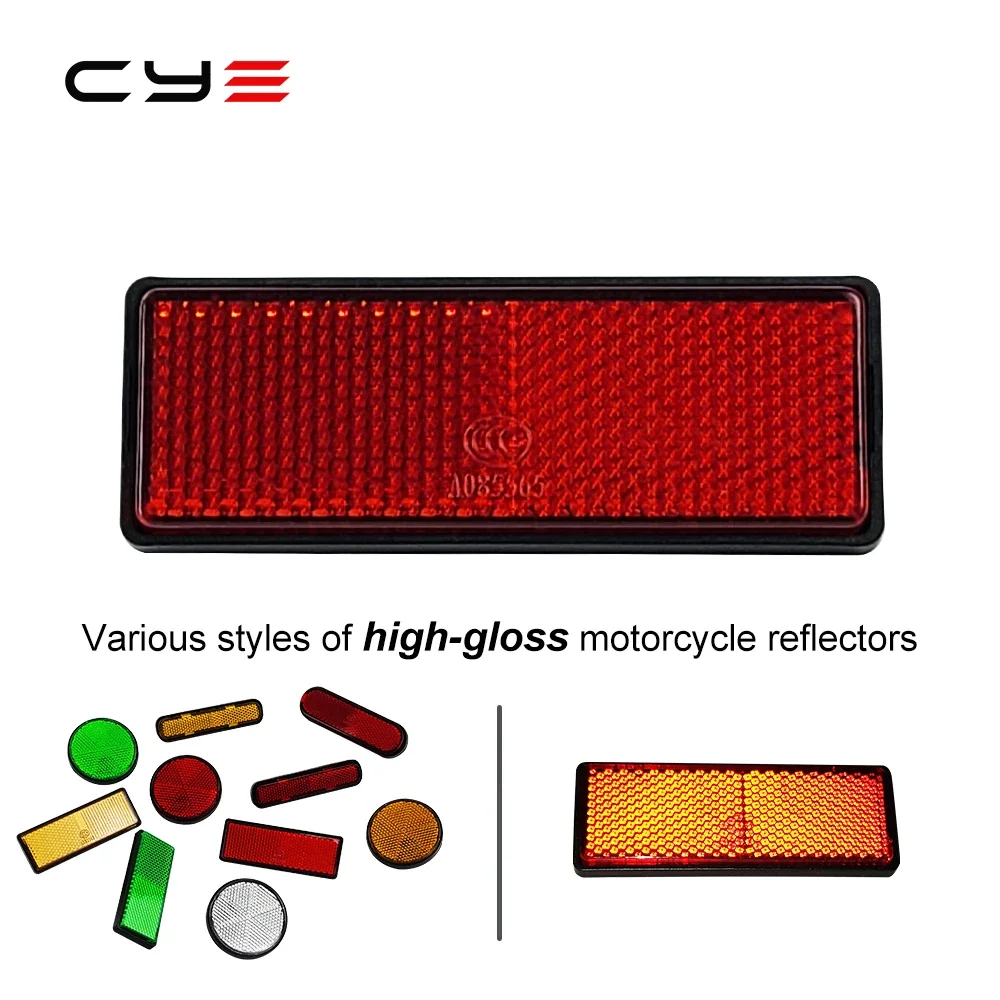 Universal Screw Mount Reflectors ACROPIX Motorcycle Reflectors - 6 Pack Orange Plastic Screw Mount Warning Safety Reflectors Bike Safety Reflectors