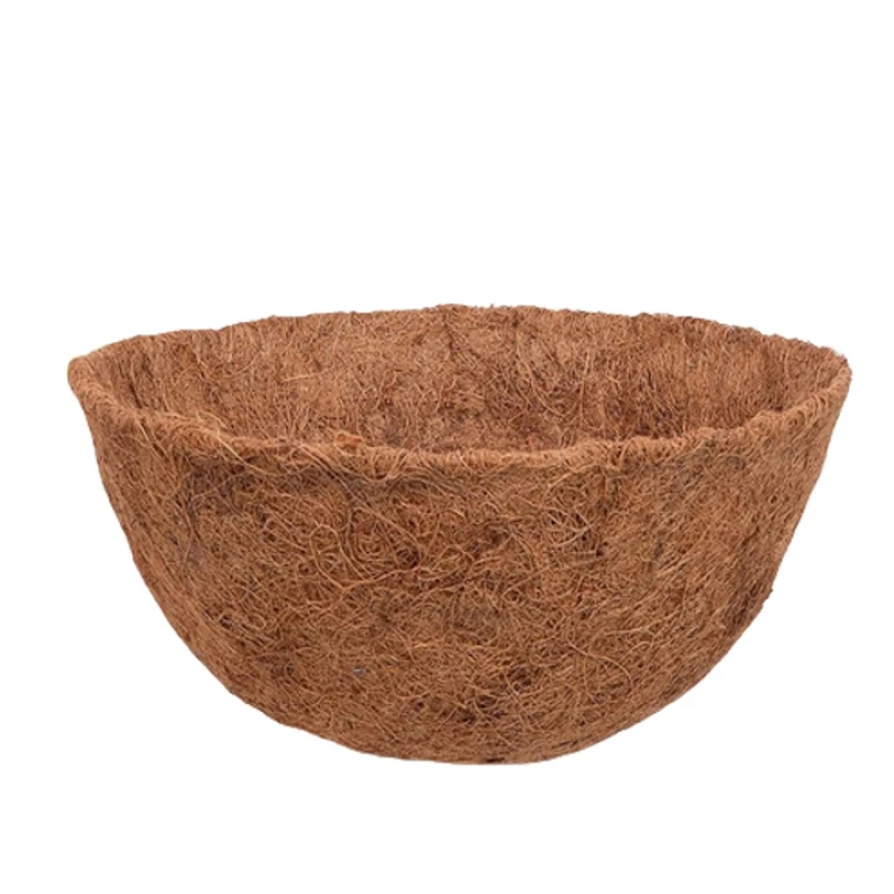 

Coconut Fiber Semi Circular Hanging Basket Liner for Gardening Tool, Durable Lightweight Hanging Basket Flowerpot Pad