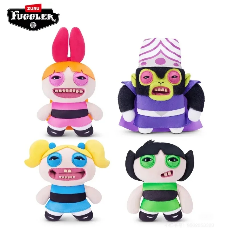 Fugglers Powerpuff Girls Funny Ugly Teeth Monster Soft Stuffed Plush Toy Collectible Soft Plushies Cute Cartoon 22CM (Mojo Jojo)