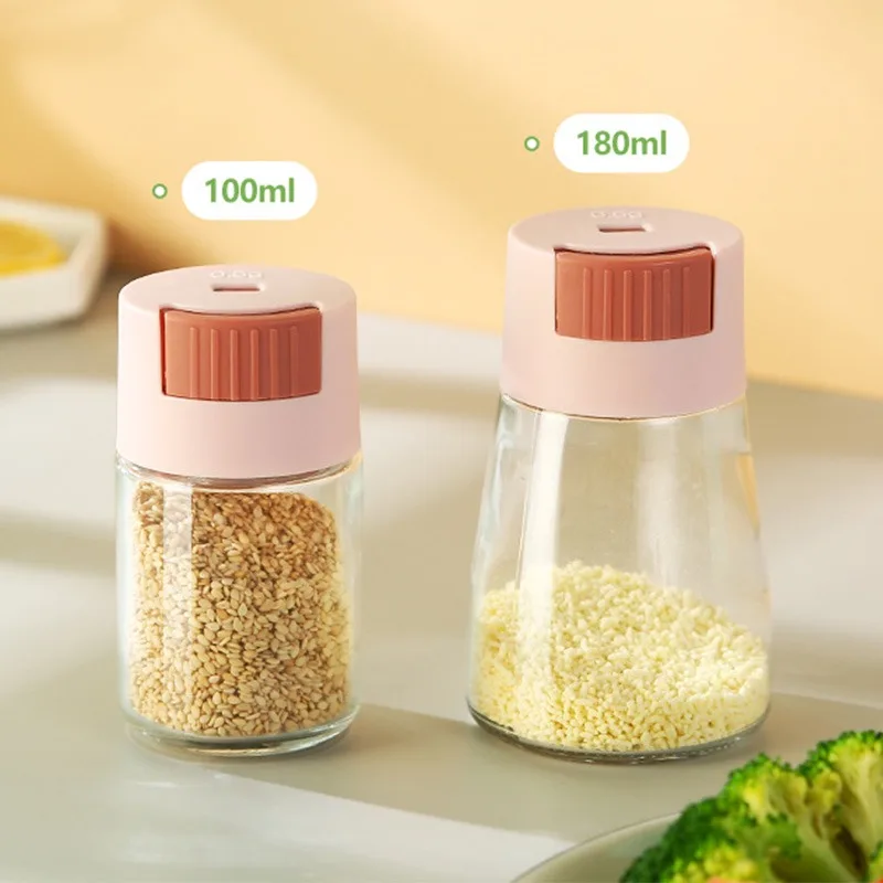 Seasoning Jar 0.5g Metering Salt Bottle Dispenser Salt Spice Pepper Bottle Can Healthy Living Quantitative Standard