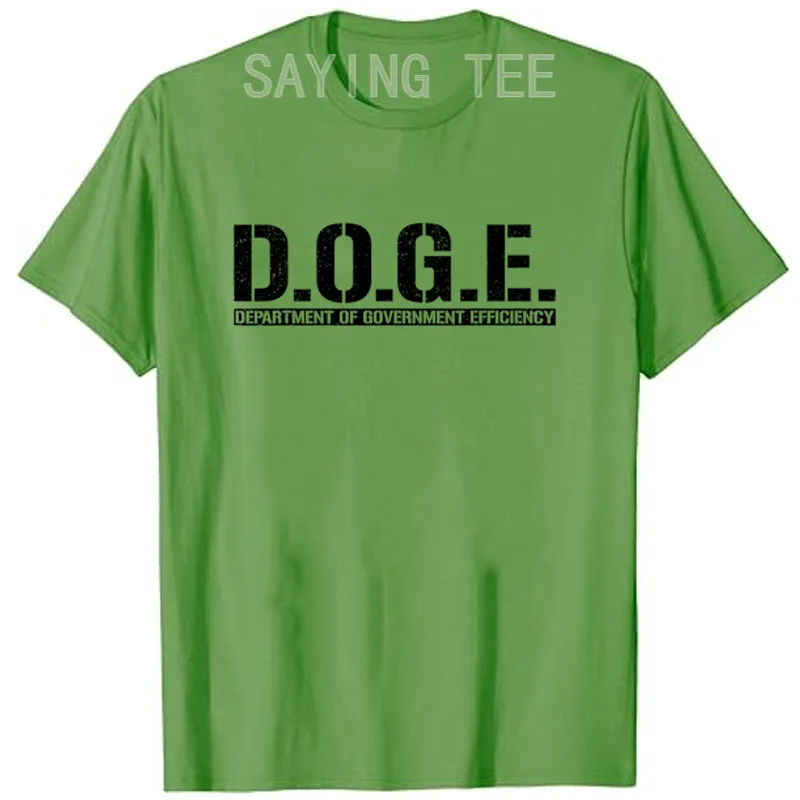 DOGE D.O.G.E. DEPARTMENT OF GOVERNMENT EFFICIENCY T-Shirt Humor Lustige Buchstaben Bedrucktes Spruch-T-Shirt Grafik-Outfit Kurzarm-Top – Detail 9