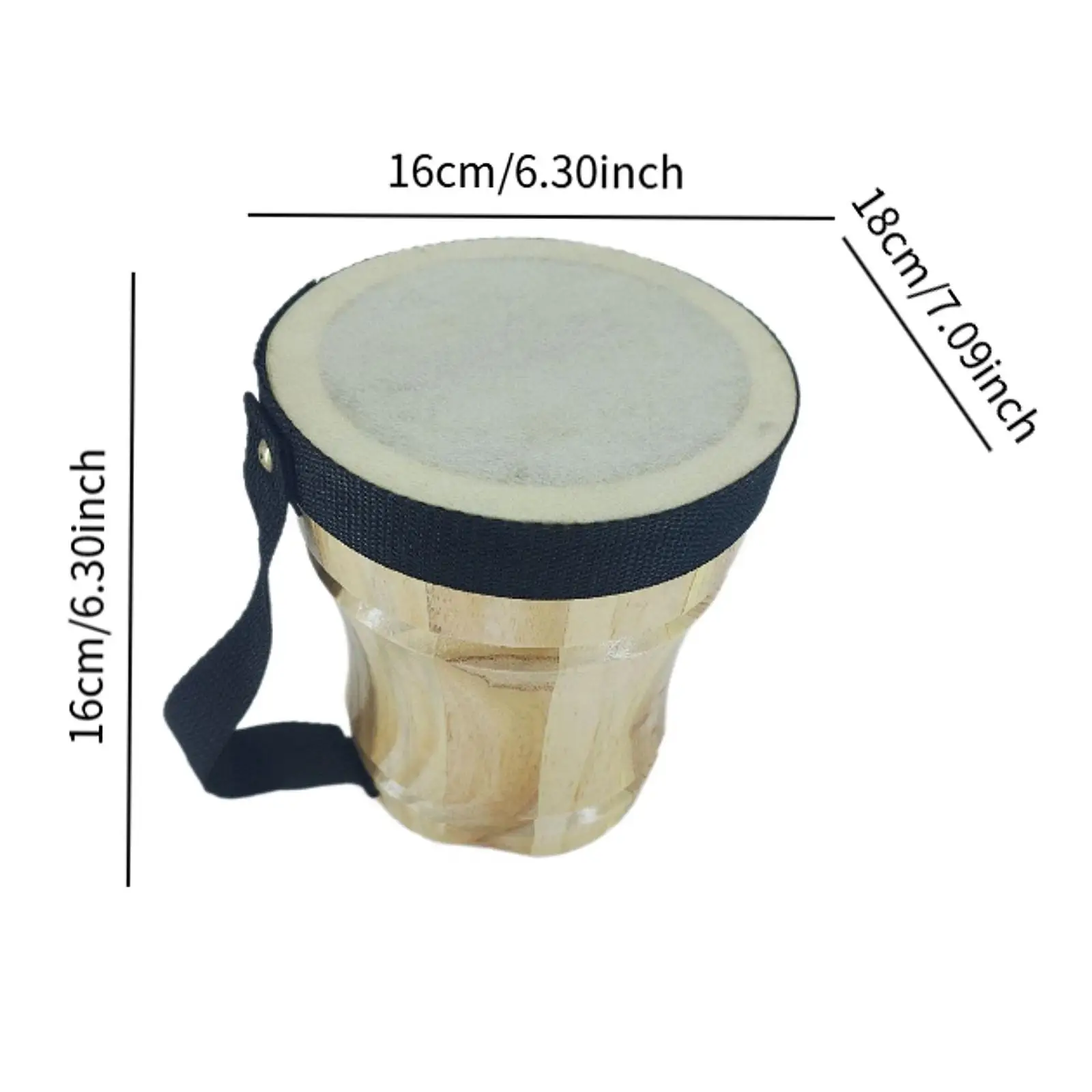 6'' Bongo Drum Montessori Professional Music Toy for Children Kids Beginners