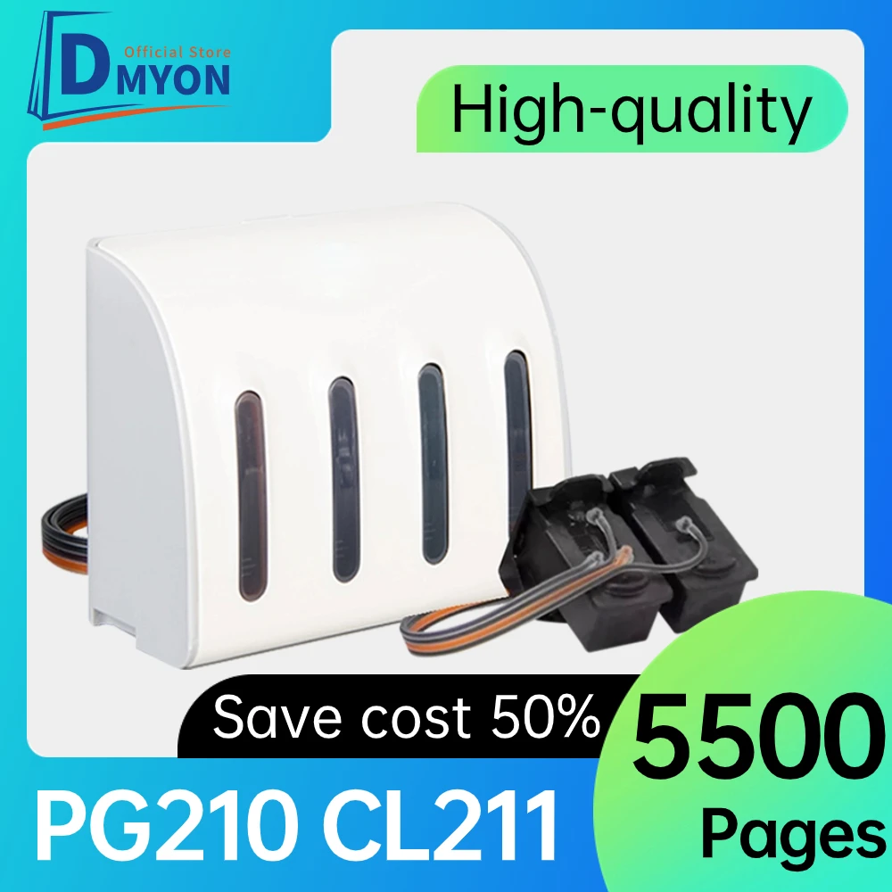 Dmyon Pg210 Cl211 Compatibile Per Canon Mx320 Mx330 Sistema Di Alimentazione Continua Dell'Inchiostro Mp280 Mp480 Mp490 Mp495 Cartuccia Ciss Ip2880