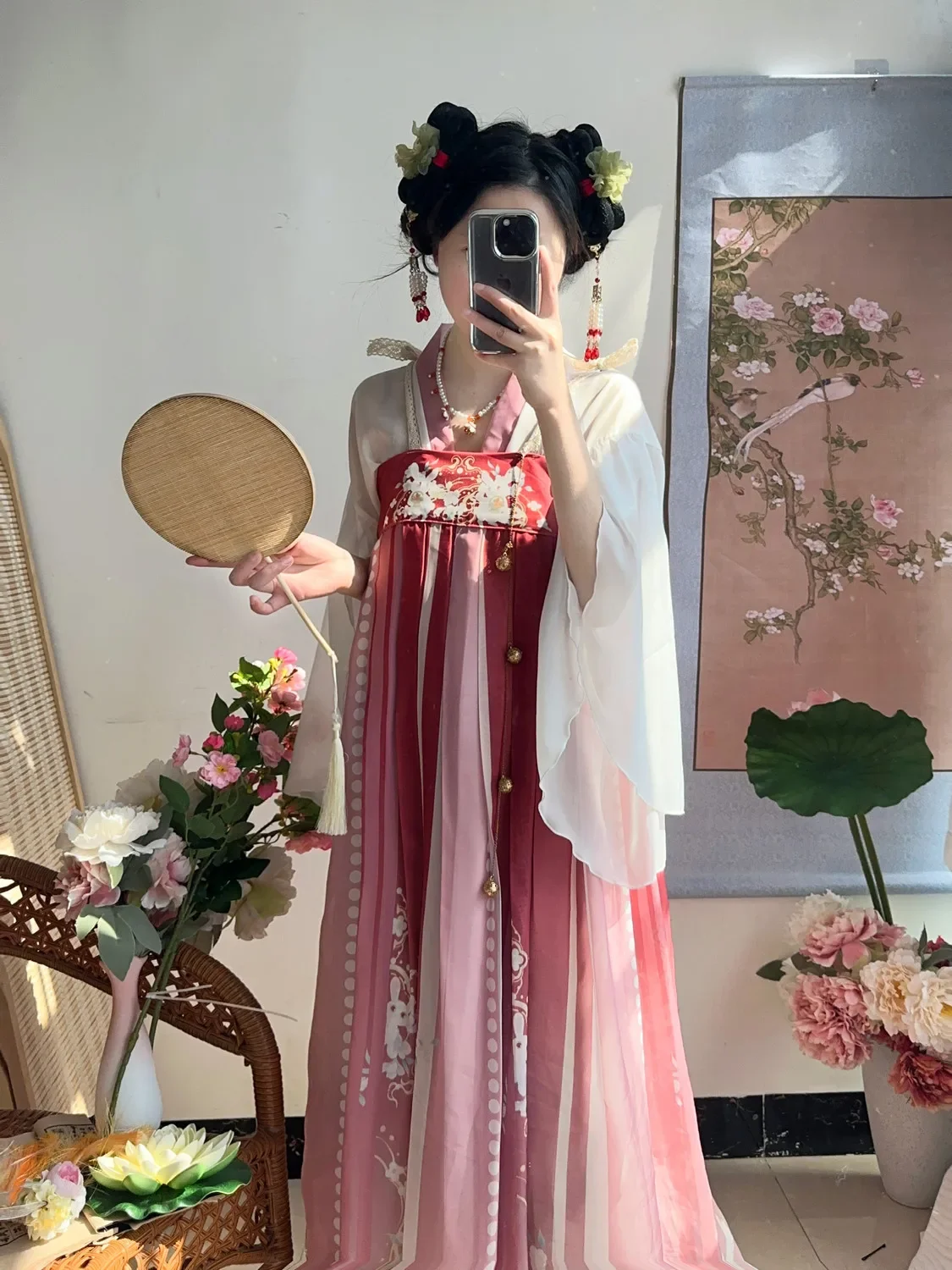 

Ancient Traditional Chinese Women Elegant Hanfu Dress Fairy Embroidery Stage Folk Dance Costume Retro Song Dynasty