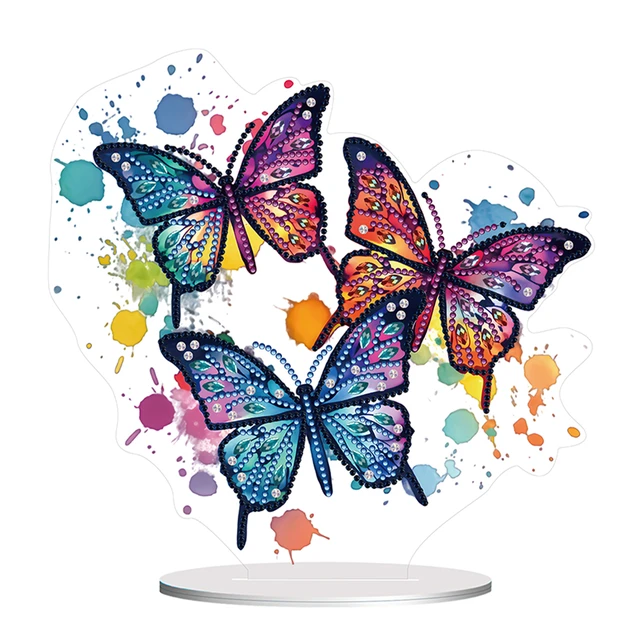 Decorative Butterfly Table Top Diamond Painting Kits,diy 5d Diamond Art  Christmas Decorations Ornaments For Xmas New Year Home Decoration Gift -  Temu Philippines