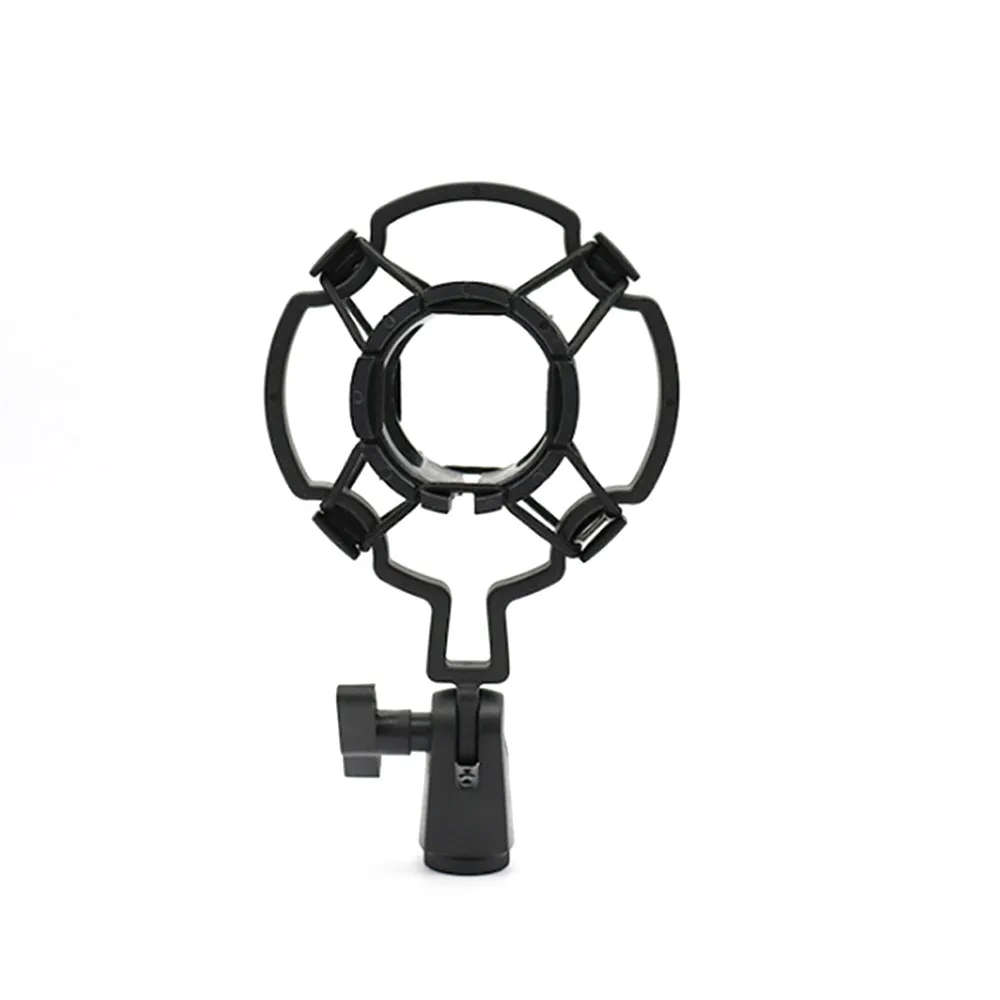 Universal Professional Condenser Microphone Mic Shock Mount Holder Studio Recording Bracket For Large Diaphram Mic Clip Black microphone stand microphone shock mount