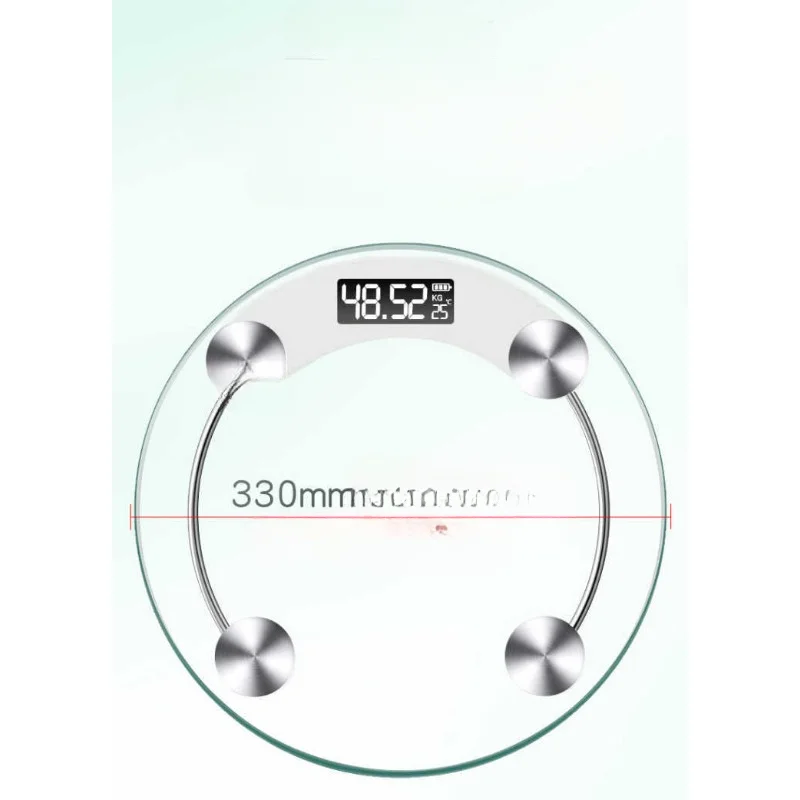 Rechargeable Electronic Scale Weight Scale Gift Round Scale Household Human Body Scale Body Weight Scale  Personenwaage  Scale 5