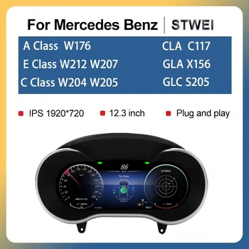 STWEI 2024 nuevo tablero Digital Lcd velocímetro Digital para Mercedes Benz Clase A W176 GLA CLA C117 GLC W205 W212 W207 1
