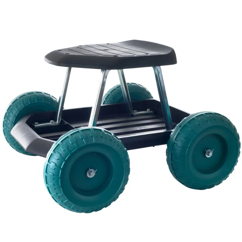 

Pure Garden Rolling Garden Work Scooter w/ Tool Tray