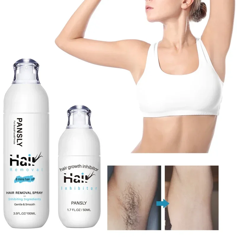 PANSLY Hair Removal Spray For Women 2 in 1 Intimate/Private Hair Removal Spray for Women Pubic & Bikini Area Painless Depilatory images - 6