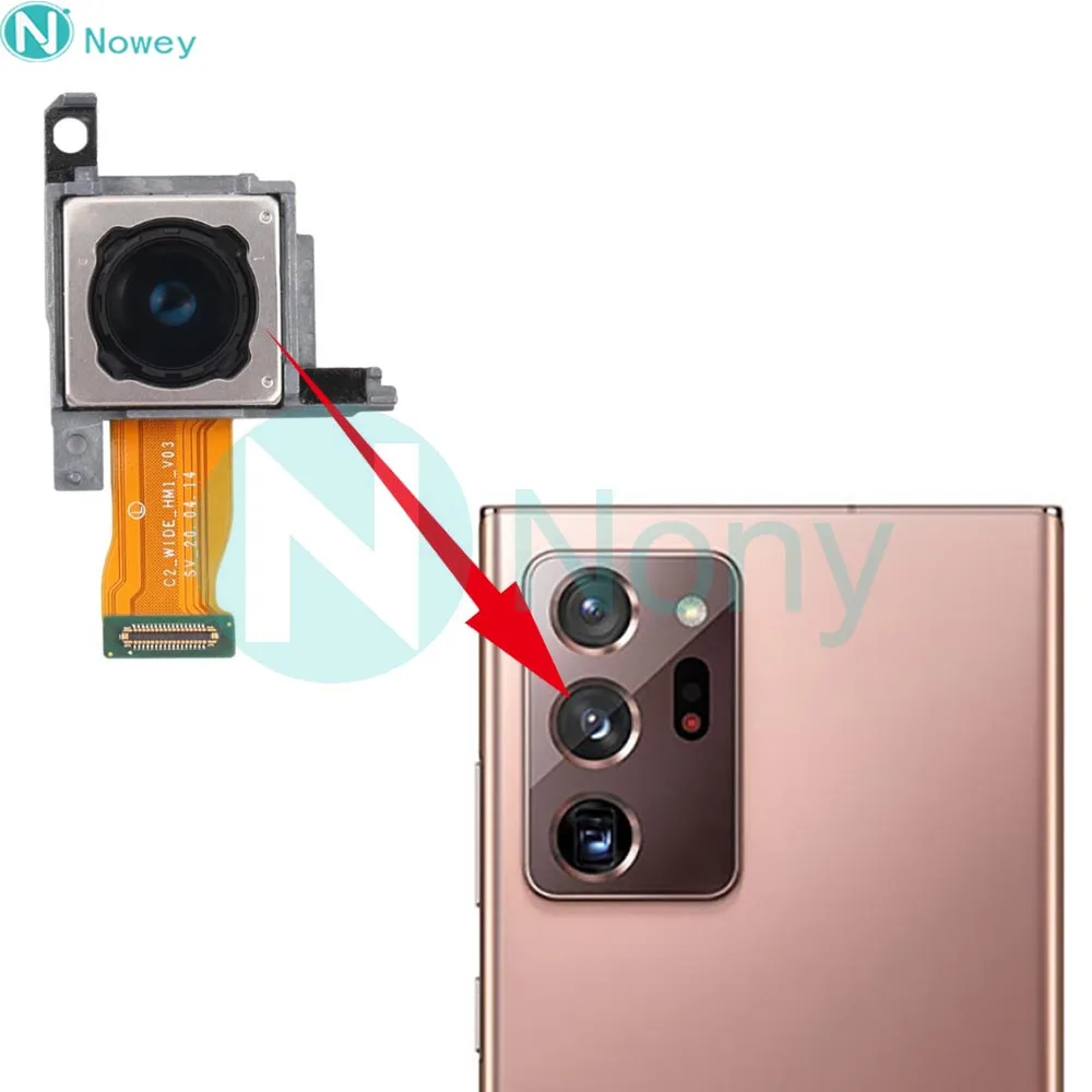 Mobile Phone Camera Module Nowey Note 20 Ultra Rear Camera Flex For Samsung Galaxy Note20 Ultra 5G N986 Phone Back Main Facing Camera Module