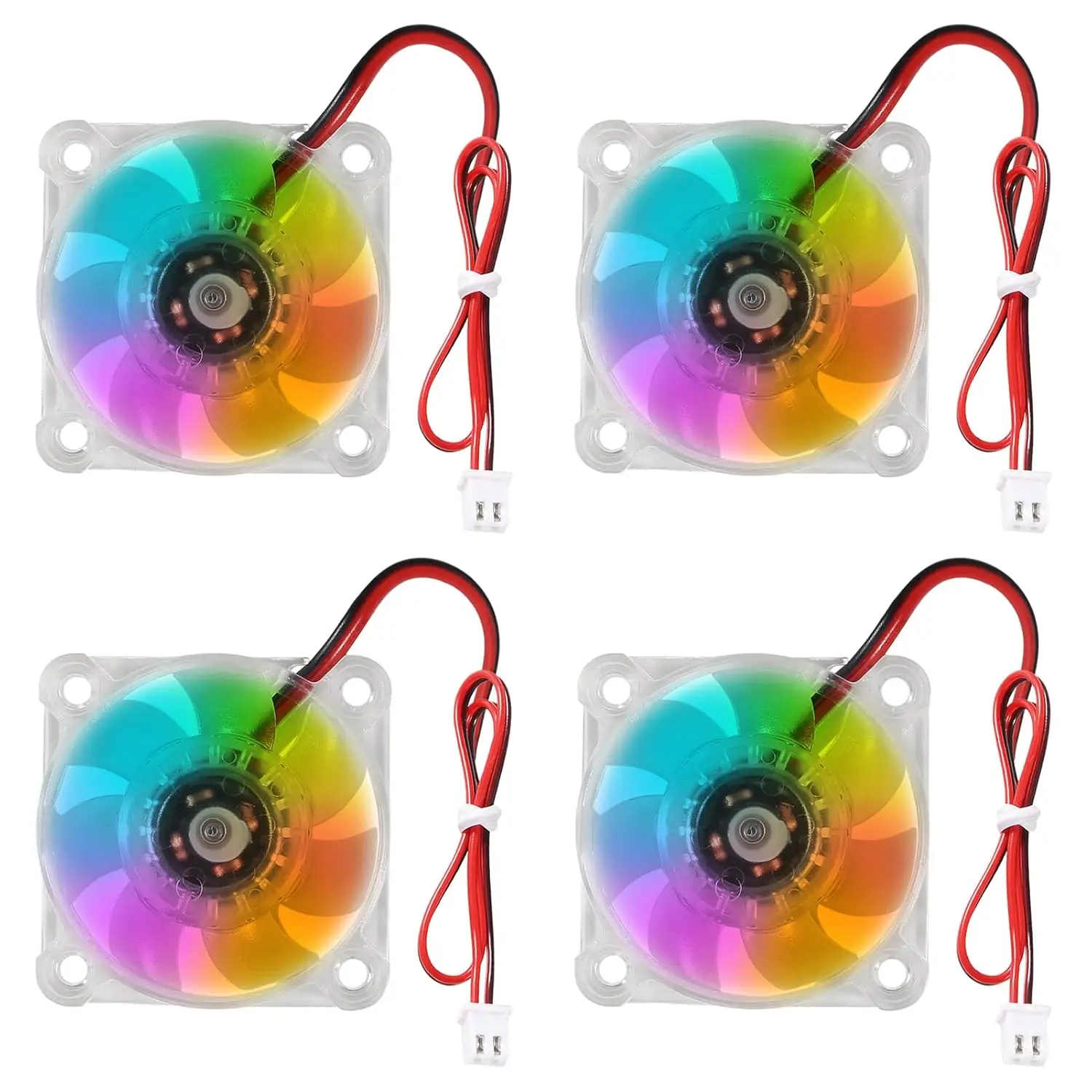 4pcs 4010 DC 12V Mini Brushless Cooling Fan 40x40x10mm Hydraulic ...
