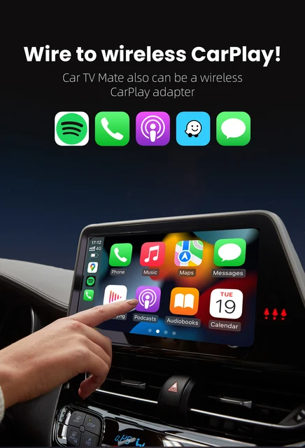 OTTOCAST Car Mate Max - Adattatore Wireless Per Android Auto E CarPlay Con HDMI Per Auto Dal 2016 - Foto 2