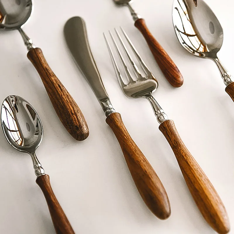 Unique cutlery set, custom silverware set. Spoon,fork,knife. Modern table  decor. - Shop Wood and Epoxy Cutlery & Flatware - Pinkoi