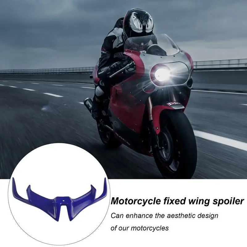 Motorcycle Front Fairing Winglet Wing Cover Trim Universals For Motobike Shark Fin Beak Wing Side Spoilers