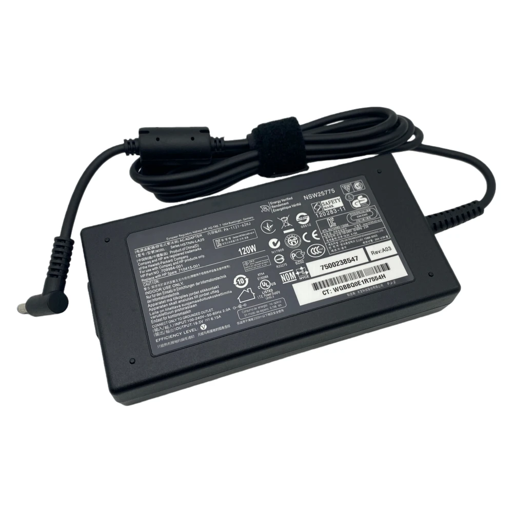 HP USB-C 도크 G5 5TW10UT USB-C/A 유니버설 도크 G2 5TW13AA HP Omen 15-5000 15-5100용 19.5V 6.15A 120W 4.5*3.0mm 노트북 충전기