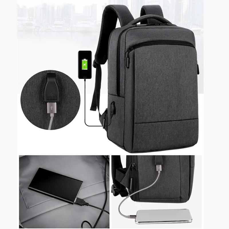 Male Elegant Design New Business Backpacks For Men Waterproof Design Laptop Backpack 15'6 Ultra-large Capacity Ruckrack