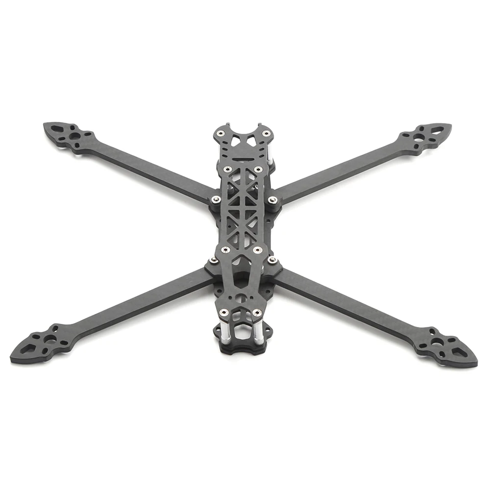 Assemblage du lot de pièces détachées pour châssis drone FPV 7 pouces, vis et écrous inclus.