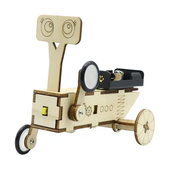 DIY Reptile Robot Electric Wooden Science Experiments Toys 6