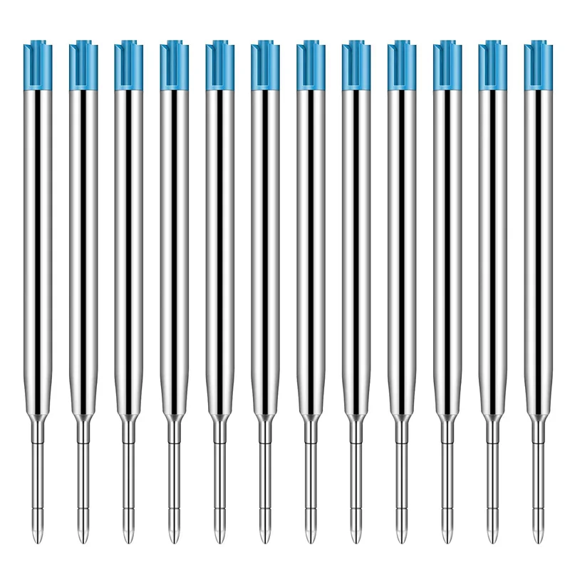 

10pcs 0.7mm Roller Ballpoint Pen Refill Medium Nib Blue Black Color Ink Ball Pens Refill for School Office Writing Stationery