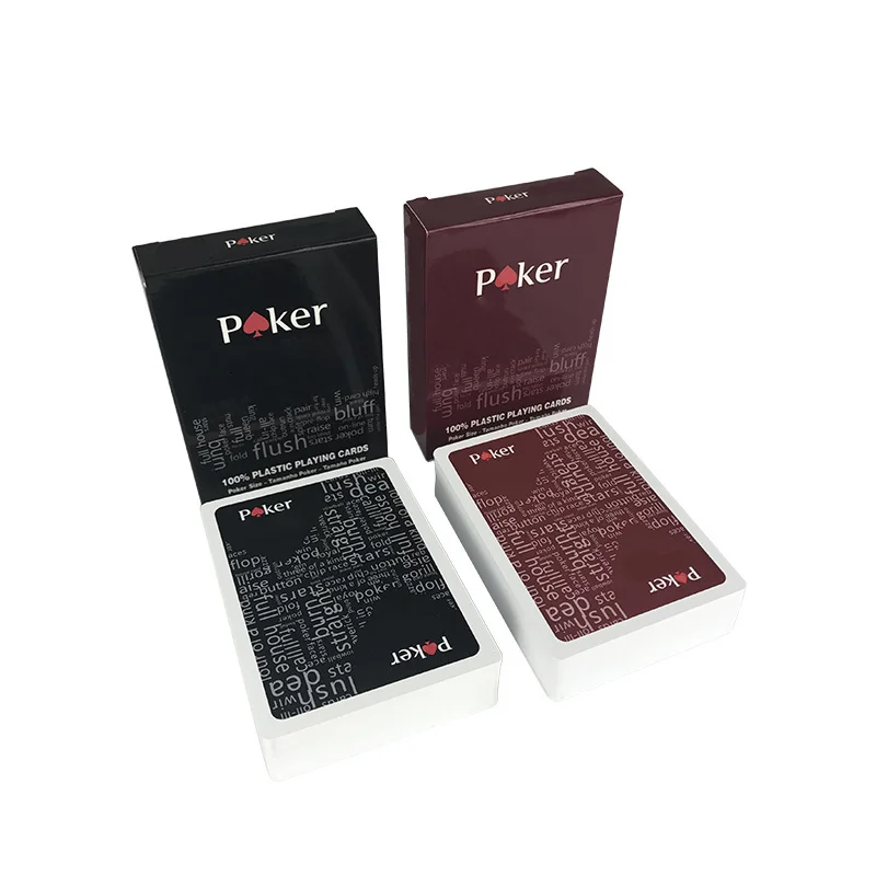 10 Pz/Lotto Carte Da Poker Baccarat Texas Hold'Em Carte Da Gioco In Plastica Glassa Impermeabile Poker Card Gioco Da Tavolo Intrattenimento Pvc