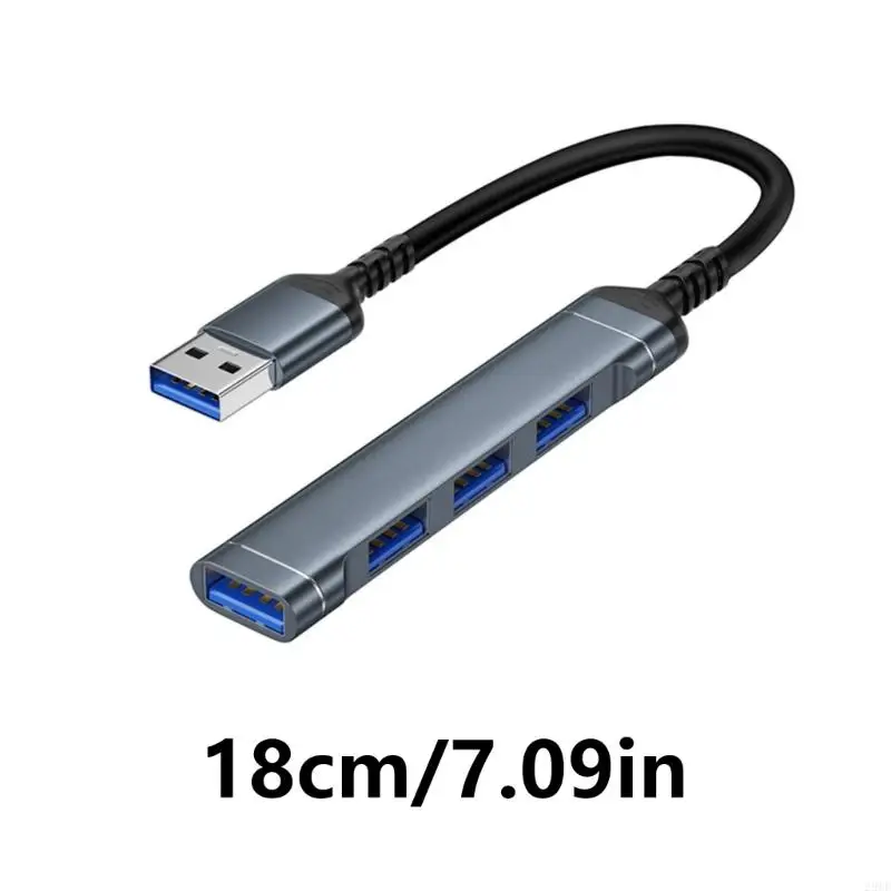 28TE Multiport USB Dongle for Laptop PC Keyboard 4 Port USB A Splitter Hub