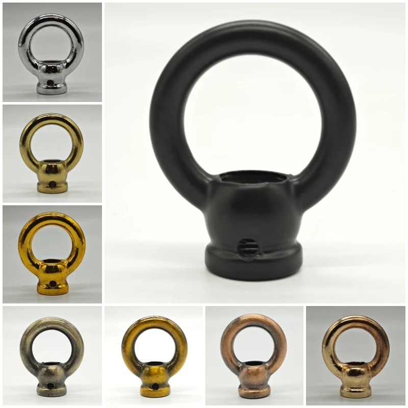 M10 fine tooth chandelier Iron pendant Ring crystal Lamp closed Hook chain load-bearing Iron Ring Lighting Accessories 2 Pieces led lamp accessories