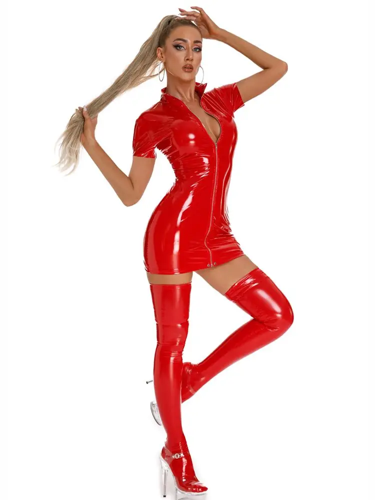   ª Ҹ PVC Vestidos ¦ PU  ڽ,  巹 Ÿŷ Ű  ̴ ȴ  Ŭ Ÿ 巹