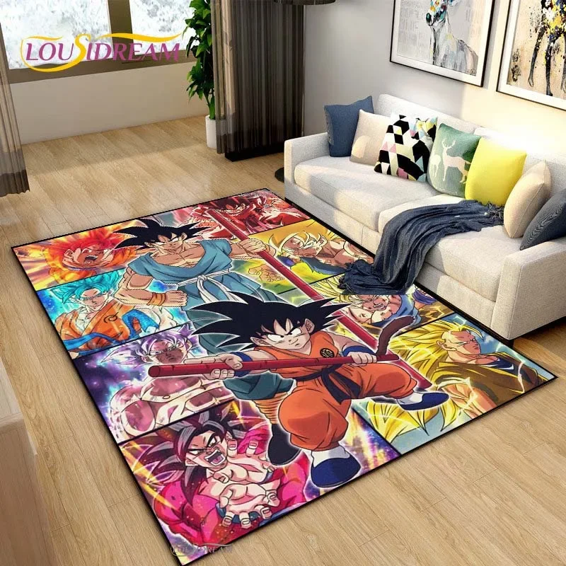 Dragon Ball Cartoon Anime Cute Carpet Living Room Bedroom Rug Table Kitchen Door Kid Unslip Floor Mat Alfombra Birthday gift floor mat shaggy rugs