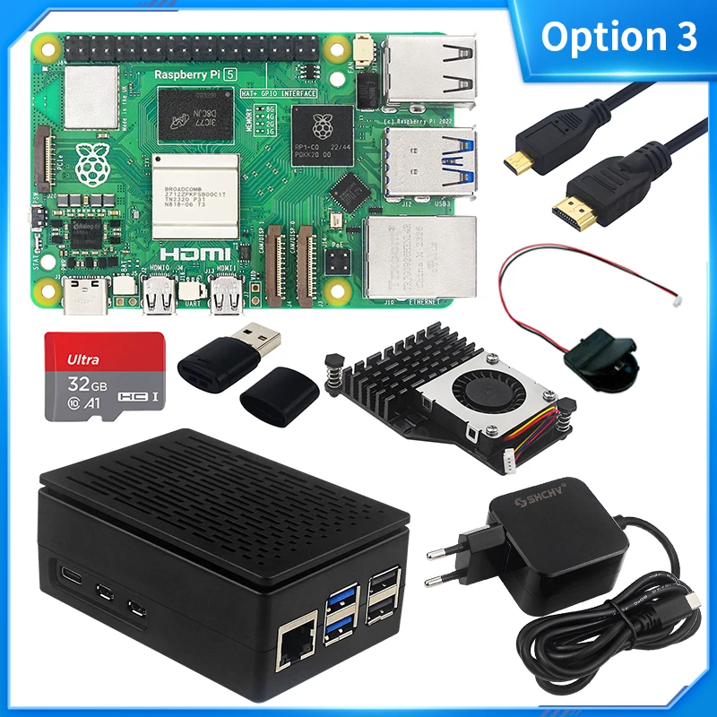 Official Raspberry Pi 5 16GB 8GB 4GB RAM BCM2712 Cortex-A76 2.4GHz
