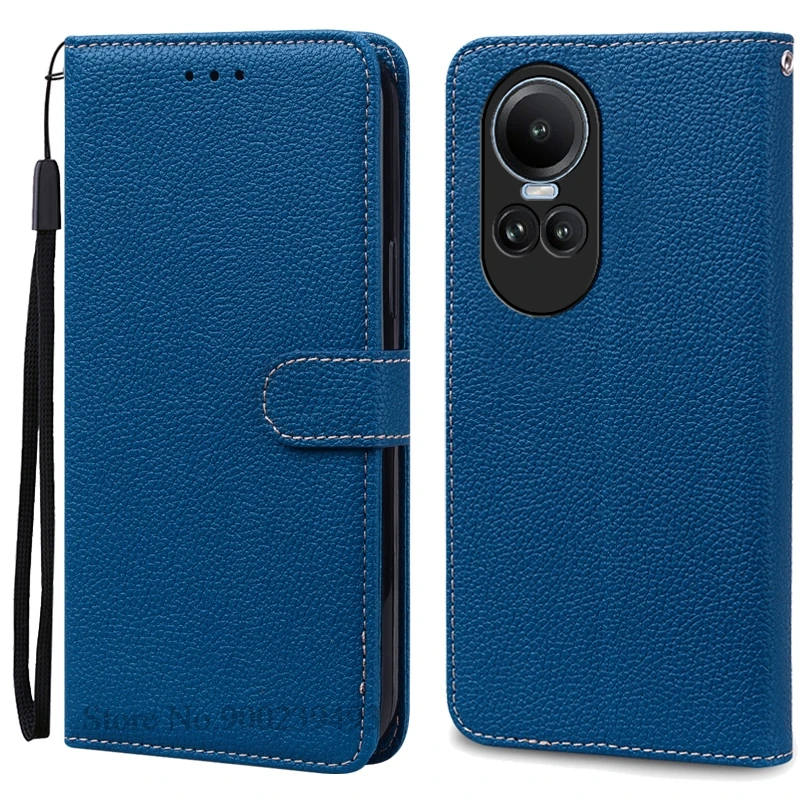 Leather Wallet Flip Case for OPPO Reno 10 Series 5G - Elegant Phone Cover & Card Holder
