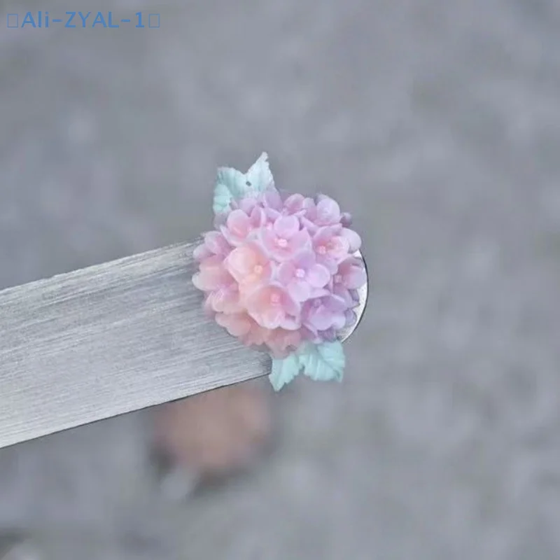 【ZYAL-1】수국 3D 고투명 네일 조각 몰드 DIY 디자인 실리콘 꽃잎 소프트 스탬핑 플레이트 매니큐어 아트 몰드