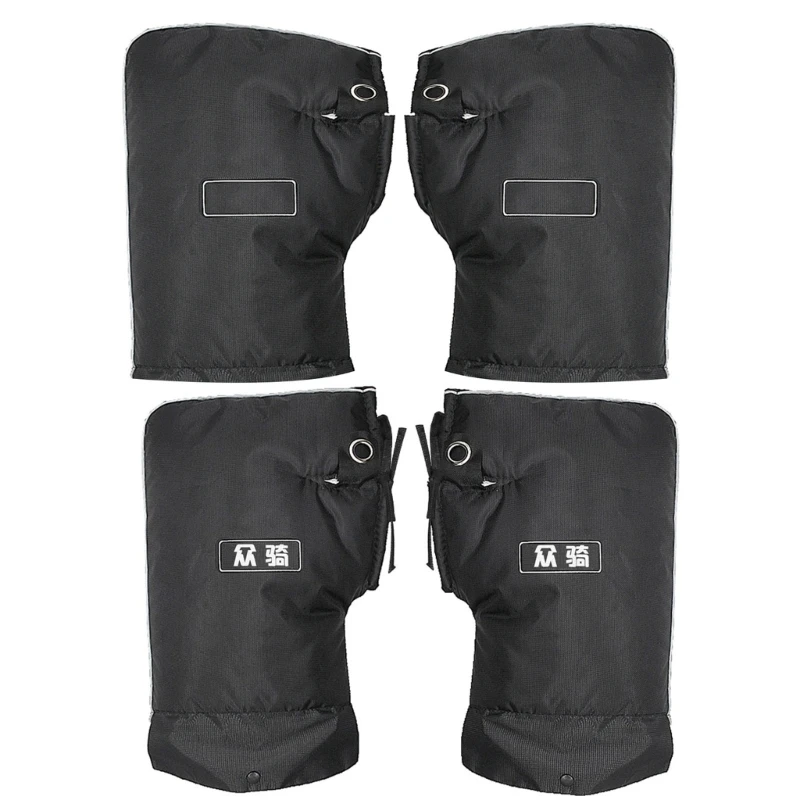 1Pair Motorcycle Handlebar Muffs Protective Motorcycle Scooter Thick Warm Grip