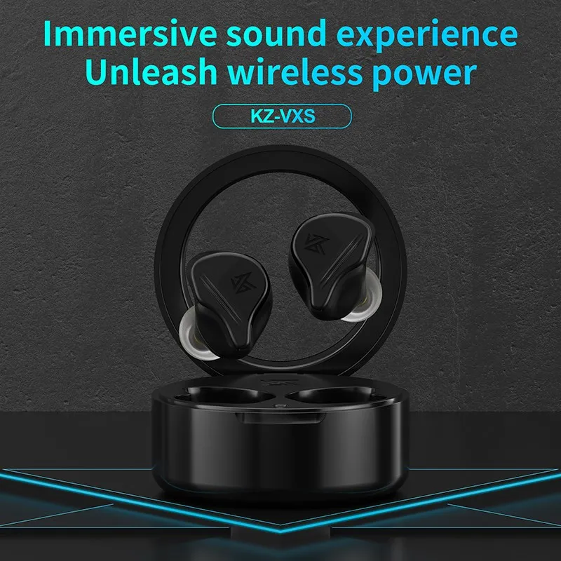 

KZ VXS TWS Earphones Bluetooth-compatible 5.2 Wireless Hybrid HiFi Game Earbuds Touch Control Noise Cancelling Sport Headset