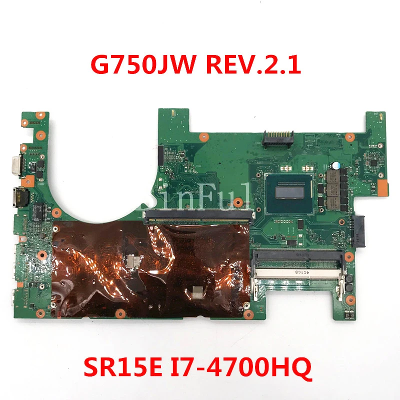 gaming pc motherboard Mainboard For G750JS G750JM G750JH G750JX G750 G750JW / 2D Laptop Motherboard WIth SR15E I7-4700HQ CPU 100% Full Tested OK best motherboard for home pc